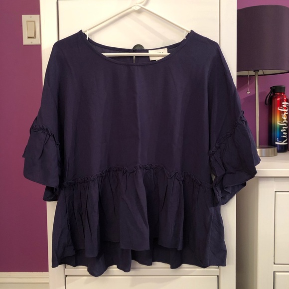 Women’s Blue Blouse - Large - Picture 1 of 7